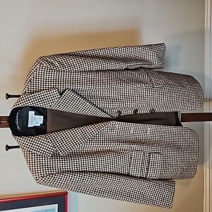 Escada by Margaretha Lea Cashmere Houndstooth Blazer AND Matching Carlisle Pants